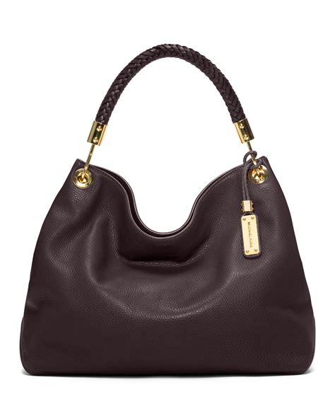 michael kors large skorpios textured leather shoulder bag|Michael Kors kensington shoulder bag.